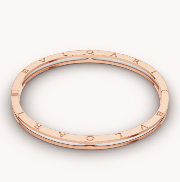Toxse Zero 1 Pink Gold With White Ceramic Bracelet - Image 4