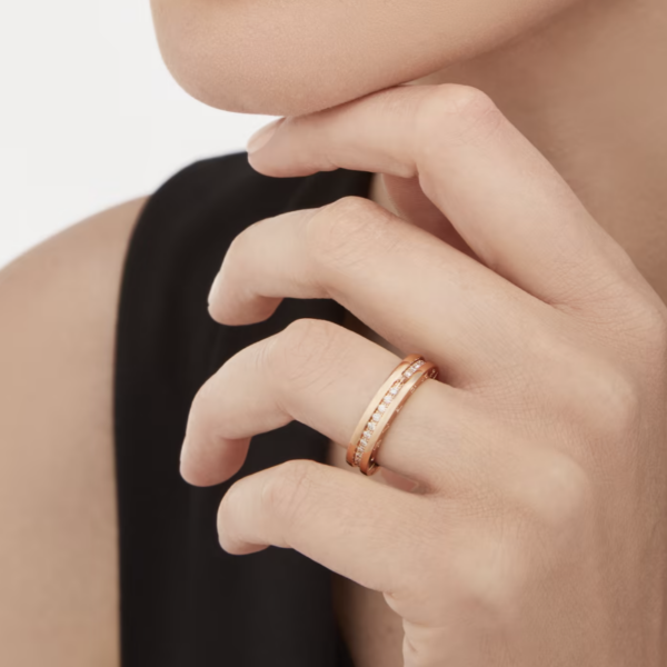 Toxse Zero 1 One-Band Paved Diamonds On The Spiral Ring - Image 4