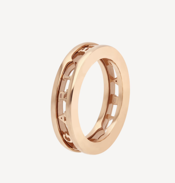 Toxse Zero 1 One-Band With Openwork Logo Spiral Ring - Image 4