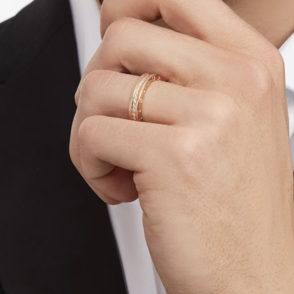 Toxse Zero 1 One-Band Paved Diamonds On The Spiral Ring - Image 5