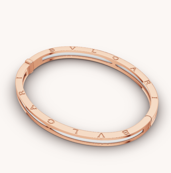 Toxse Zero 1 Pink Gold With White Ceramic Bracelet - Image 5