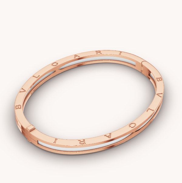 Toxse Zero 1 Pink Gold With White Ceramic Bracelet - Image 6