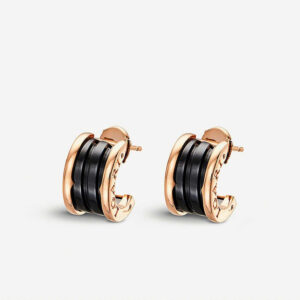 Toxse Zero 1 Pink Gold Ceramic Earrings