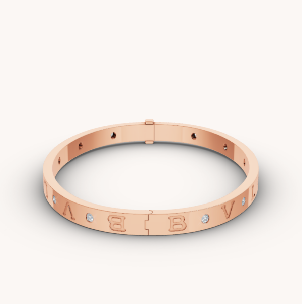 Toxse Zero 1 Pink Gold 12 Diamonds Bracelet - Image 7