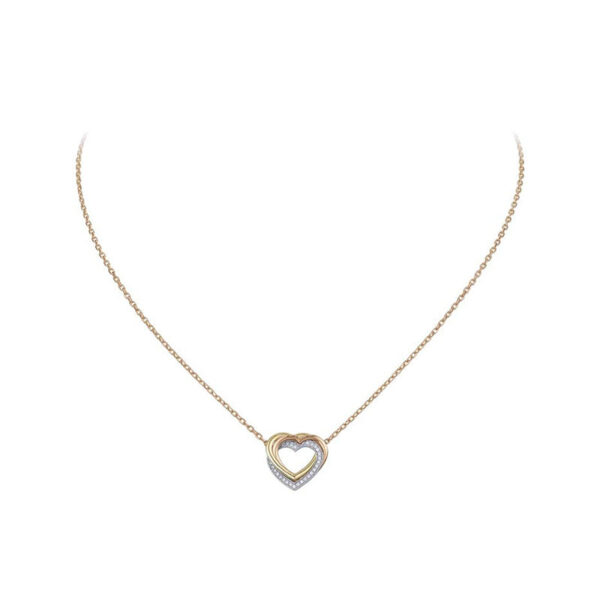 Toxse Trinity Heart Diamond Necklace