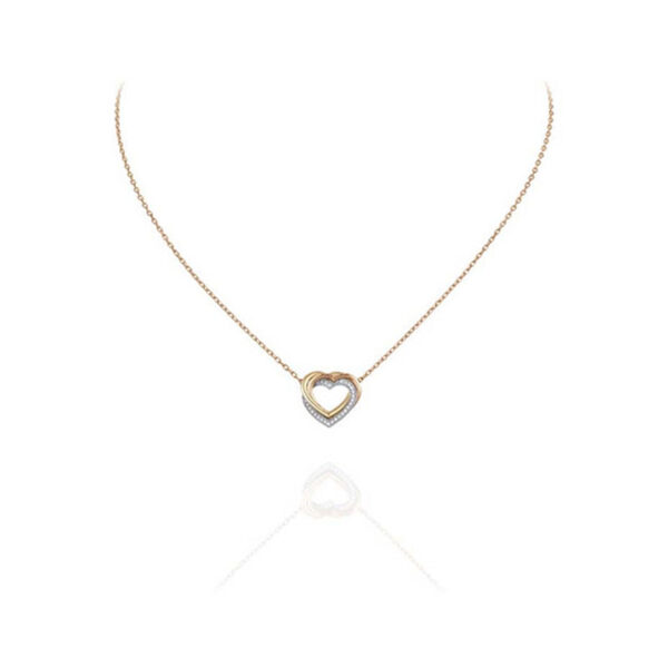 Toxse Trinity Heart Diamond Necklace - Image 2