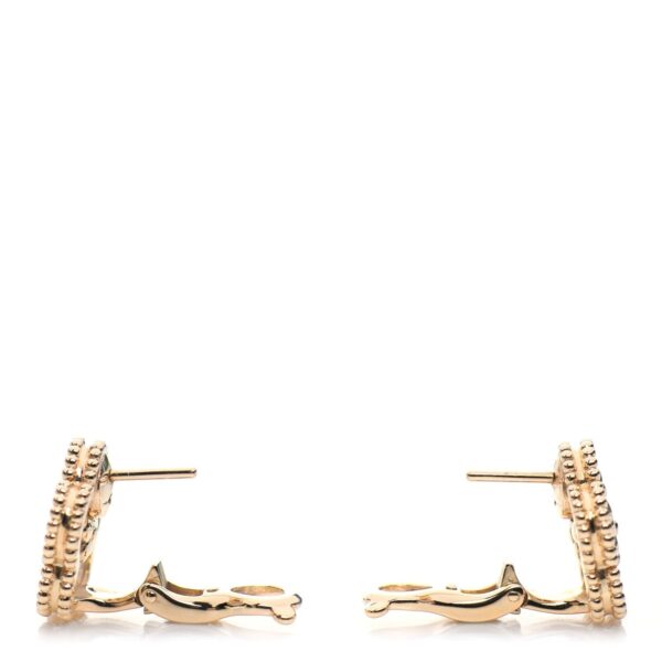Toxse Lucky Spring White Blossom Pink Gold Earrings - Image 4