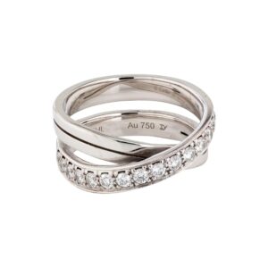 Toxse Etincelle Diamond Crossover Ring
