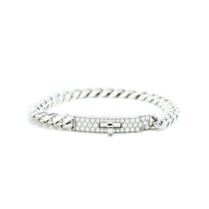Toxse Kelly Chain Silver Diamond Bracelet