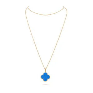 Toxse Clover Gold Turquoise Necklace