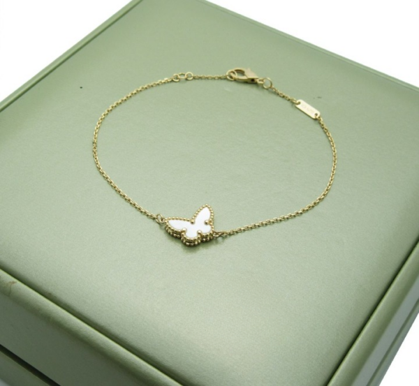 Toxse Butterfly White Mop Gold Bracelet - Image 5