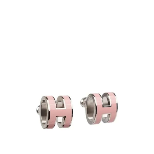 Toxse Mini Pop H Silver Earrings Pink