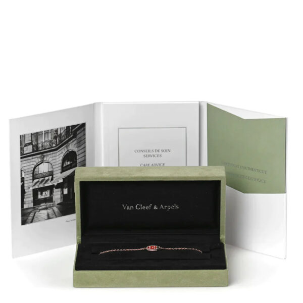 Toxse Lucky Spring Closed Wings Bug Pink Gold Bracelet - Image 6