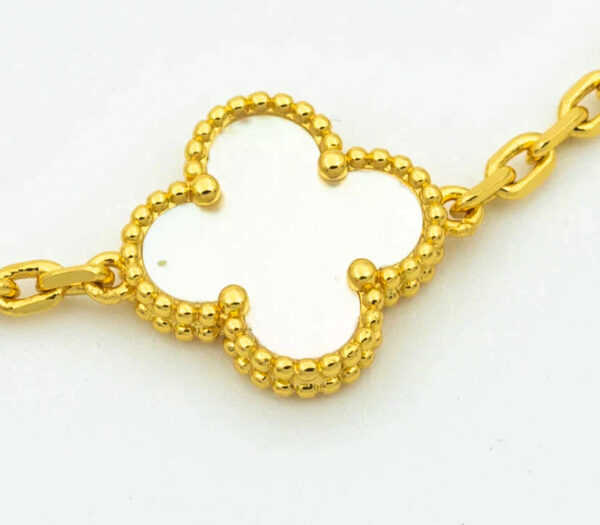 Toxse Clover Bracelet 5 Motifs White Mop - Image 2