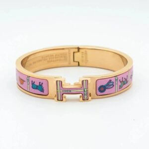 Toxse H Pink Gold Bracelet Pink Ceramic