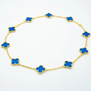 Toxse Vintage Agate Necklace 10 Motifs Gold