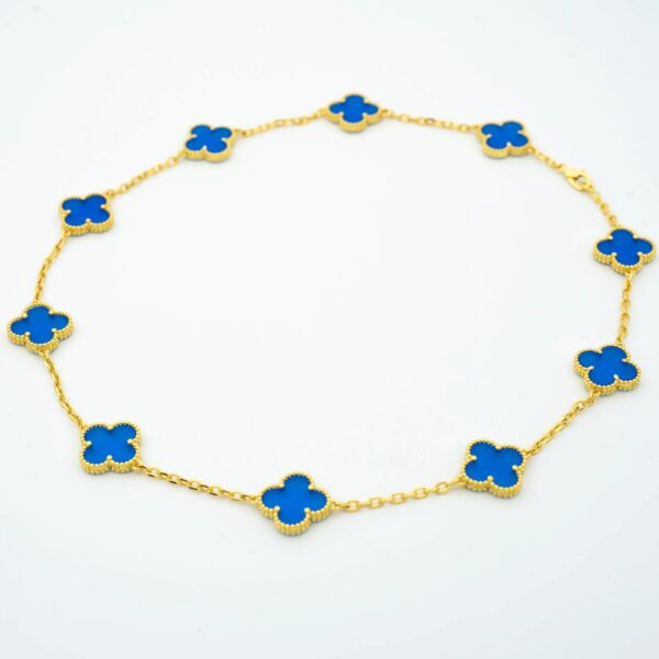 Toxse Vintage Agate Necklace 10 Motifs Gold
