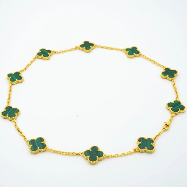 Toxse Vintage Malachite Necklace 10 Motifs Gold