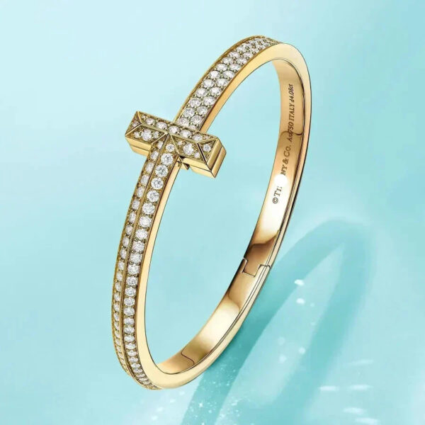 Toxse T1 Wide Diamond Bangle Bracelet - Image 4