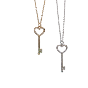 Toxse T - Jewelry Modern Heart Key Pendant Necklace