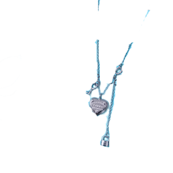 Toxse T - Jewelry Lock And Heart Charm Necklace
