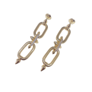 Toxse T - Jewelry Poseidon Diamond Gold Earrings