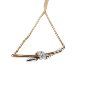 Toxse T - Jewelry Knot Diamond Rose Gold Necklace