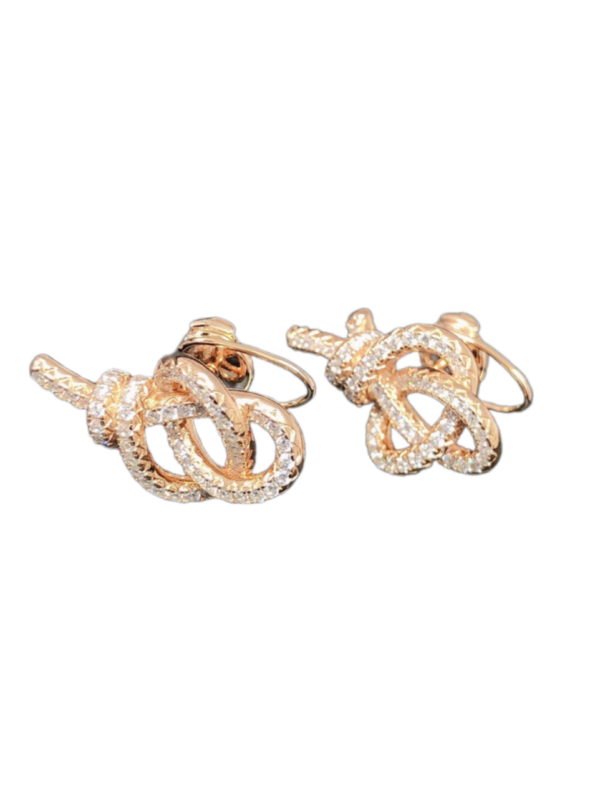 Toxse T - Jewelry Woven Full Diamond Earrings - Image 2