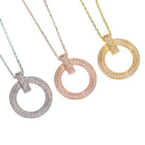 Toxse T - Jewelry T1 Circle Pendant Diamond Necklace