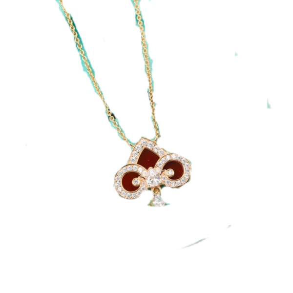 Toxse T - Jewelry Fleur De Lis Pendant Diamond Necklace