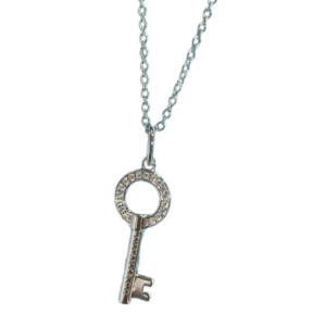 Toxse T - Jewelry Circle Diamond Key Necklace