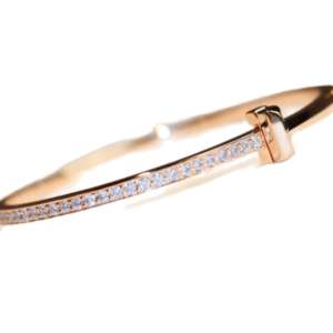 Toxse T - Jewelry T Half Diamond Rose Gold Bracelet