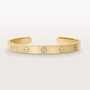 Toxse Open Cuff 1 Diamond Love Bracelet