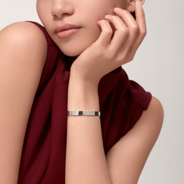 Toxse Open Cuff 1 Diamond Love Bracelet - Image 9