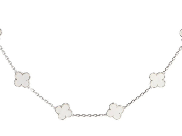 Toxse Vintage Mop Necklace 10 Motifs Silver - Image 8
