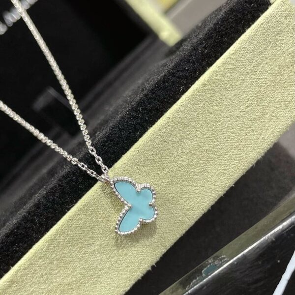Toxse Sweet Alhambra Blue Butterfly Necklace - Image 4