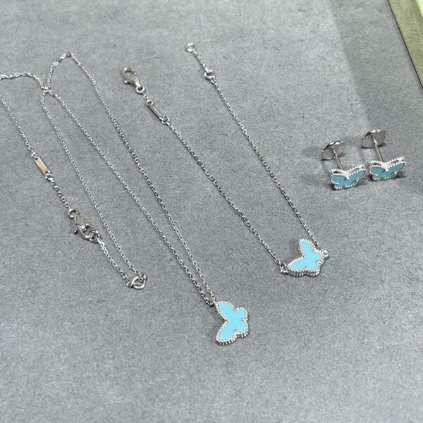 Toxse Sweet Alhambra Blue Butterfly Necklace - Image 5