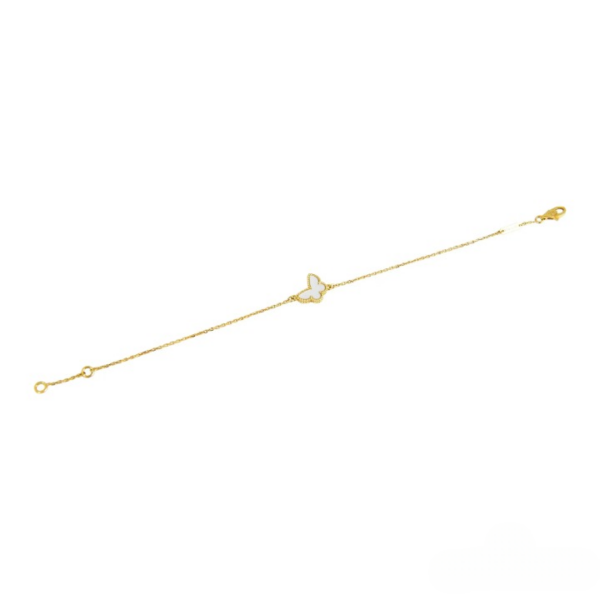 Toxse Butterfly White Mop Gold Bracelet - Image 3