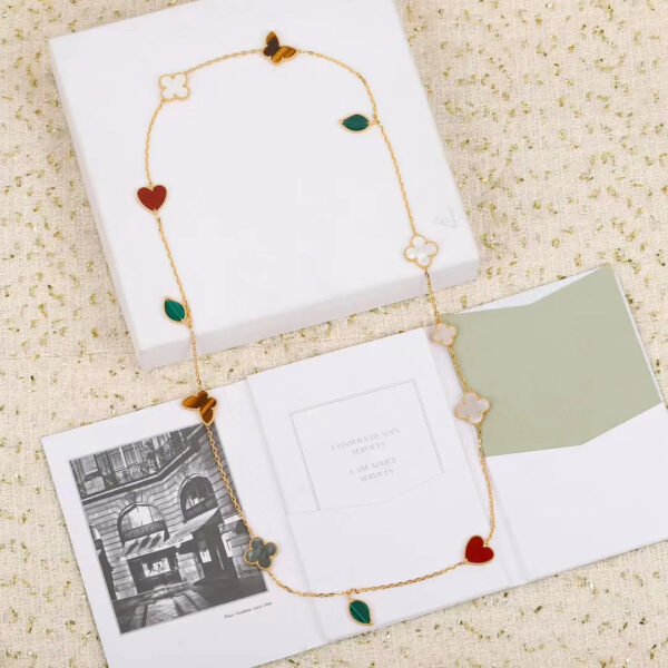 Toxse Lucky 12 Motifs Gold Necklace - Image 4