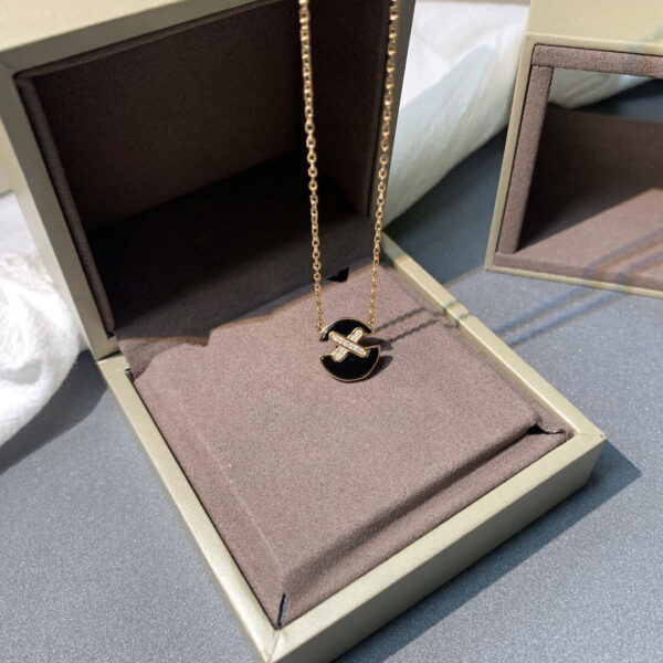 Toxse Jeux De Pink Gold Diamond Necklace - Image 7
