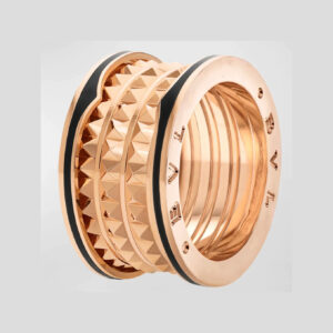 Toxse Zero 1 Rock Black Ceramic Pink Gold Large Model