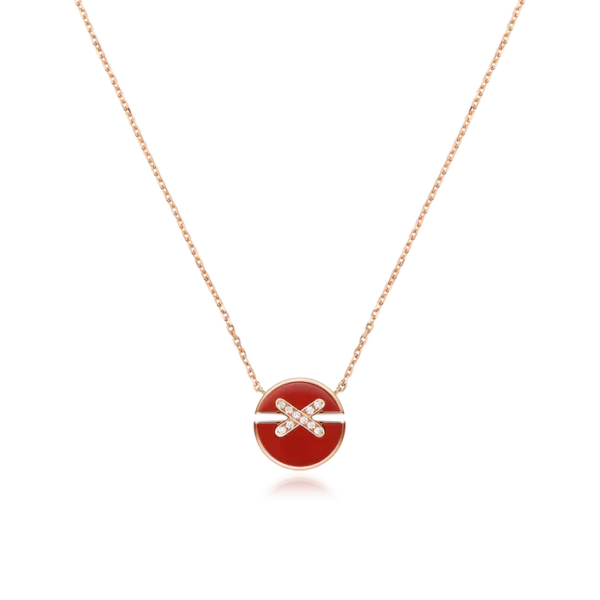 Toxse Jeux De Rose Gold Diamond Necklace