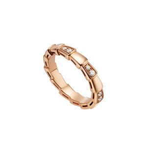 Toxse Serpenti Ring Pink Gold 3Mm