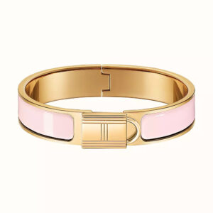 Toxse H Lock Pink Gold Bracelet 12Mm