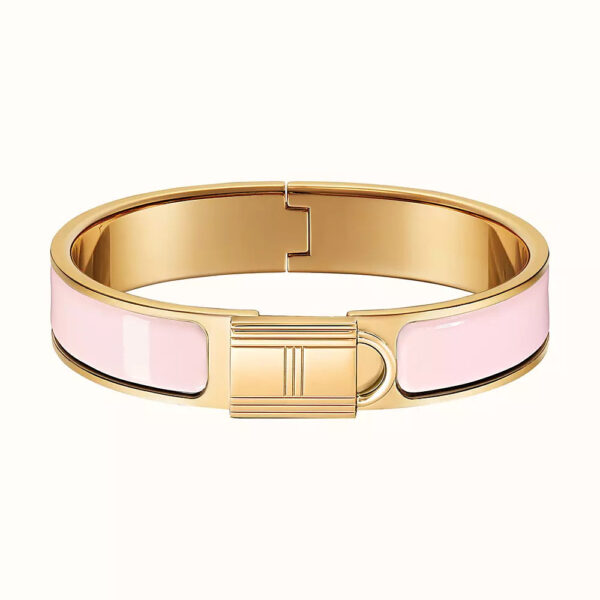 Toxse H Lock Pink Gold Bracelet 12Mm