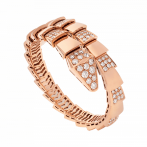 Toxse Serpenti Wide Bracelet Pink Gold Diamond