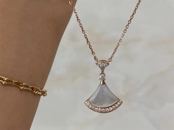 Toxse Dream Necklace Mop Pink Gold Diamond - Image 5