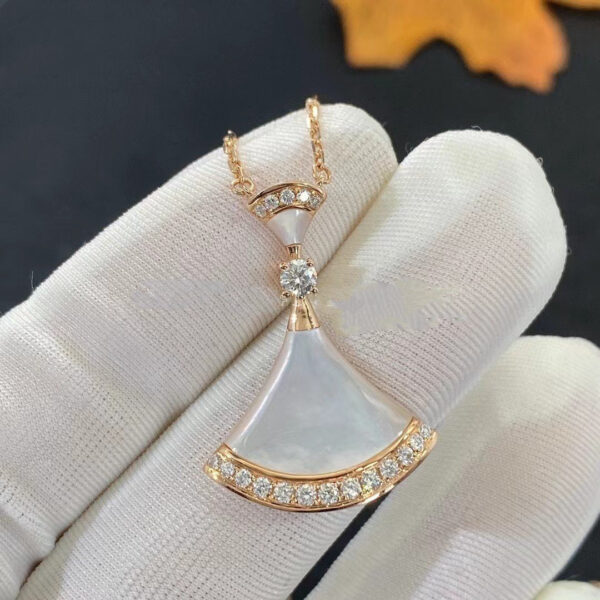 Toxse Dream Necklace Mop Pink Gold Diamond - Image 3