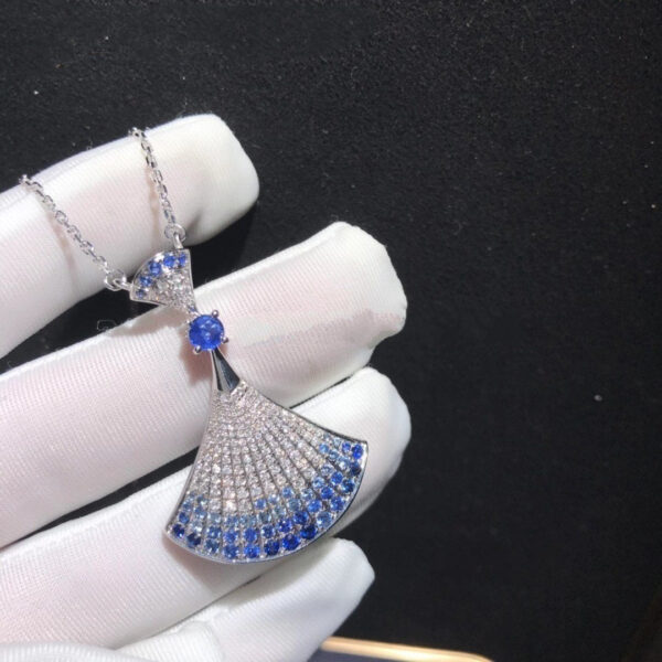 Toxse Dream Necklace Agate Silver Diamond Pendant - Image 3