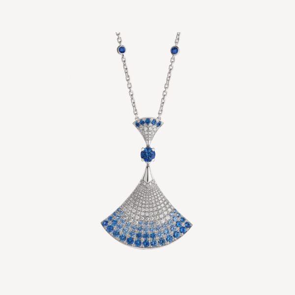 Toxse Dream Necklace Agate Silver Diamond Pendant